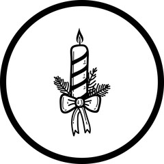 Christmas, New Year Vector Icon element, Isolated white background