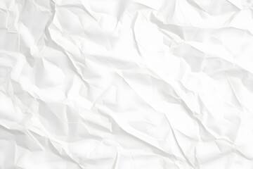 Obraz premium Crumpled White Paper Texture Abstract Backdrop with Clean Minimalist Design and Copy Space for Graphic Design Poster or Website Layout