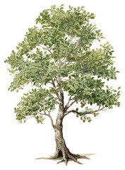 Obraz premium PNG Botanical illustration of a tree plant outdoors sycamore.