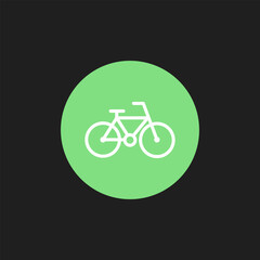 Green Cycling Icon Design - Eco-Friendly Bicycle Symbol