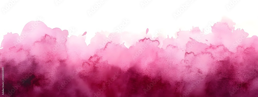 Aufkleber vibrant pink watercolor abstract background with a fluid gradient and dynamic splatter texture creat