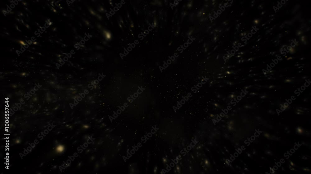 Poster 4k explosion of golden bokeh lights. holiday motion background. glowing particle abstract. 2160p 60f
