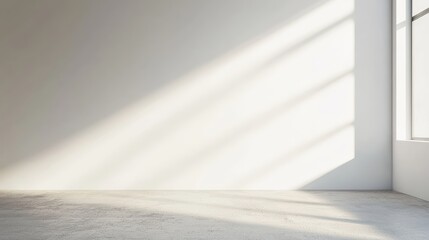 Sunlight streams through a window.