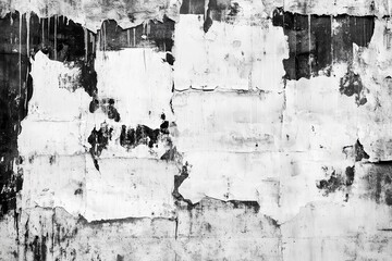 Abstract monochrome faded surface background in black and white
