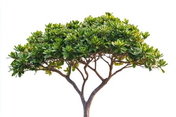 Beach tree plant on white surface