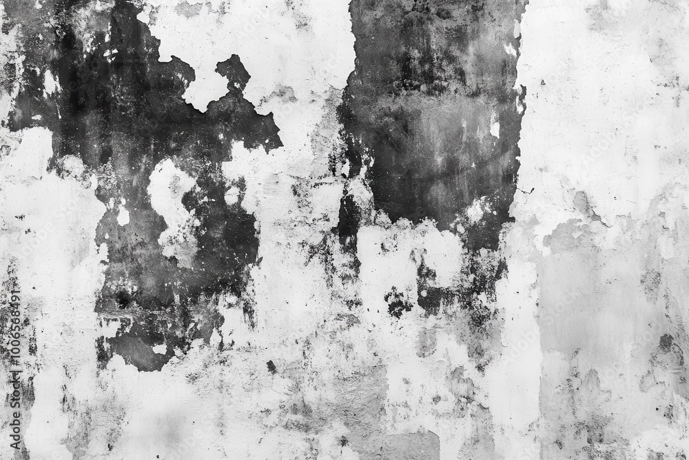 Poster monochrome grayscale background with distressed texture abstract design