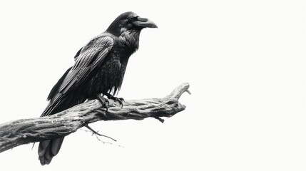 Fototapeta premium Raven on Branch