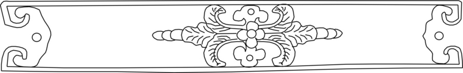 Vector sketch illustration silhouette design ornate ornament baground pattern abstract classic vintage ethnic traditional