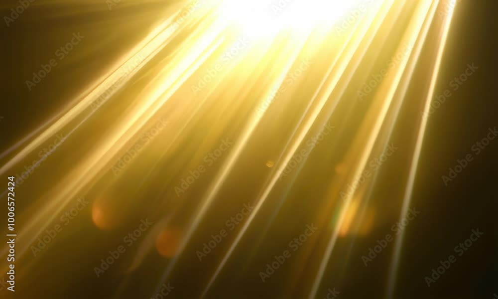 Poster a bright golden light shines through a dark space, creating a dramatic and ethereal effect. the ligh