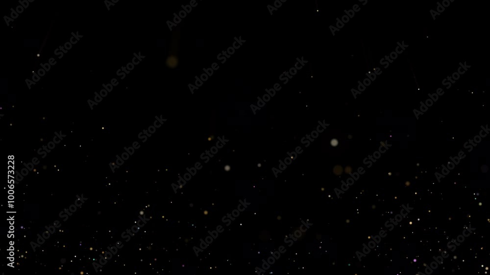 Poster 4k explosion of golden bokeh lights. holiday motion background. glowing particle abstract. 2160p 60f