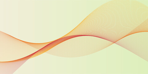 Two light orange wavy lines on a light beige background.