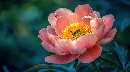 Beautiful Bloom of Soft Pink Flower in Nature