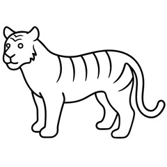 Stunning Vector Illustration Tiger Zodiac Icon Perfect for Graphic Design and Astrology
