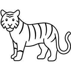 Creative Vector Illustration Tiger Zodiac Icon Captivating Design for Your Projects
