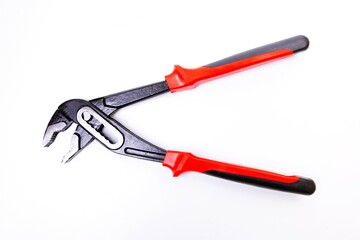 Sliding pliers on a white background