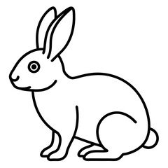 Captivating Vector Artwork of the Rabbit Zodiac Symbolizing Cleverness and Growth





