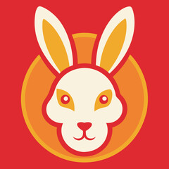 Stunning Vector Design of the Rabbit Zodiac Representing Joy and New Beginnings
