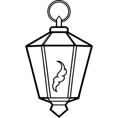 Artistic Vector Illustration of a Lantern Adorned with Beautiful Chinese Characters





