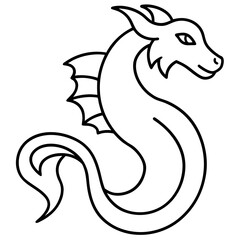 Dragon Zodiac Vector Illustration Capturing the Essence of Power and Wisdom
