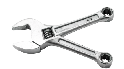 Adjustable Basin Wrench isolated on transparent background, PNG