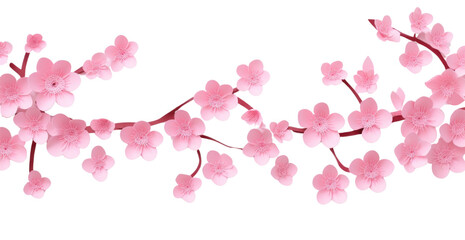 Fototapeta premium PNG Cherry blossom flower petal plant.