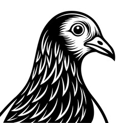 Fototapeta premium Unleash Your Creativity with Minimal Pigeon Vector Illustration for Unique Branding 