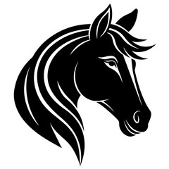 Simple Yet Striking Minimal Horse Vector Illustration for Your Creative Projects

