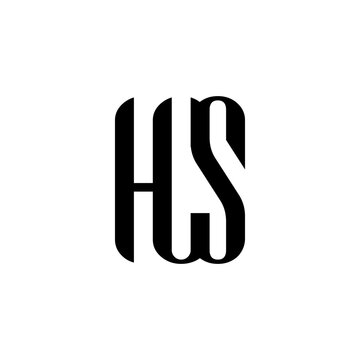 initial three letter HCS logo unique