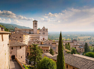 Fototapeta premium Historic town of Assisi, Umbria, Italy 
