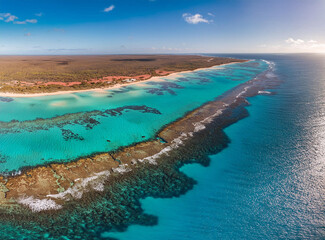 Fototapeta premium view of the Ningaloo Reef in Western Australia 