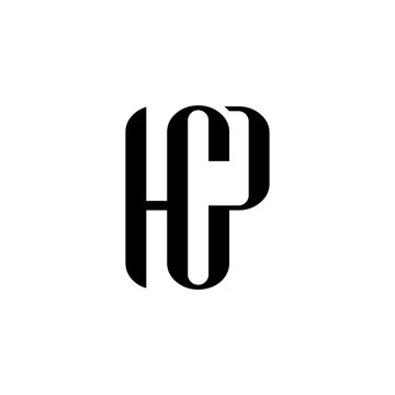 initial three letter hcp logo unique