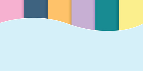 colorful background and has space for text