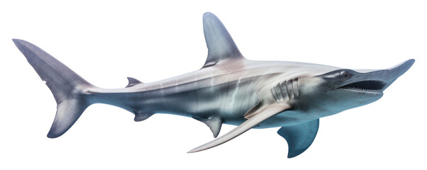 Obraz premium PNG Scalloped hammerhead animal shark fish.