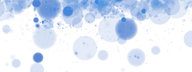 A luminous bokeh that gently shimmers with blue light. Light abstract glowing lights. Glowing bokeh effect isolated. Christmas background made of glowing dust. PNG.