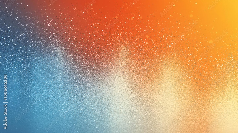 Poster hyber realistic photo of 4k digital grainy gradient with a colorful soft noise effect. a unique blen