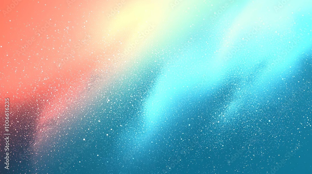 Poster hyber realistic photo of 4k digital grainy gradient with a colorful soft noise effect. a unique blen
