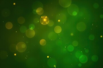 Obraz premium Luminous green and yellow bokeh effect for background design