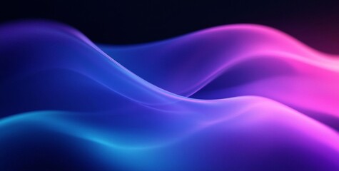 Obraz premium Hyber realistic photo of Blue black abstract gradient background grain texture effect dark vibrant color flow wave copy space , copy space for text,