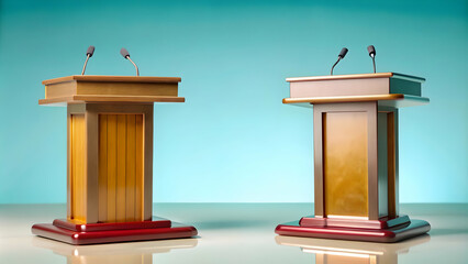 Dynamic Abstract Electoral Map Animation: Zooming into Battleground Areas as Votes Counted by State Colors Changing - Photo Stock Concept