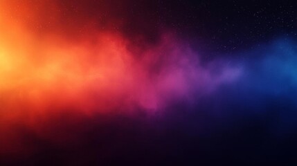 Naklejka premium Hyber realistic photo of Dark grainy color gradient background, purple red orange blue black colors banner poster cover abstract design , copy space for text,
