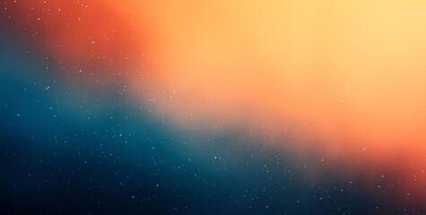 Fototapeta premium Hyber realistic photo of Dark grainy gradient background orange white blue teal blurred noise texture header poster banner landing page backdrop design , copy space for text,