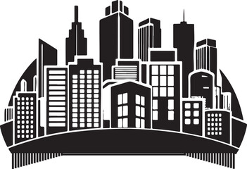 Fototapeta premium city skyline silhouette