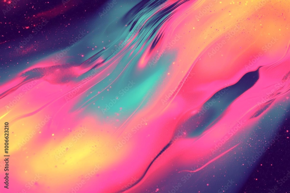 Poster hyber realistic photo of y2k aesthetic abstract gradient grain noise effect background with blurred 
