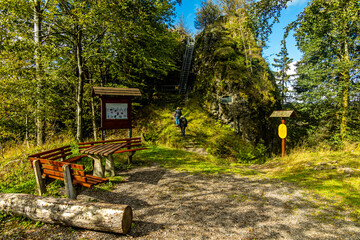 Herbstliche Wanderung durch den wunderschönen Thüringer Wald über den Kickelhahn bei Ilmenau - Thüringen - Deutschland