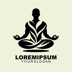 A yoga logo design for brand 