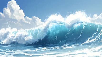 A tidal wave seething and full of foam img. Tidal Wave. Illustration