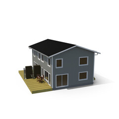 3d House on white background