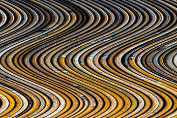 Naklejka premium Mind-blowing art digital color pattern design - Beautiful wave, Continuous water flow . For branding,calendar,postcard,screensaver,wallpaper,poster,banner,cover,website.High quality photo,resolution.