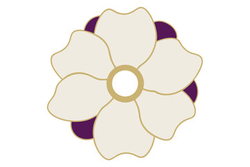 Elegant Outline Floral Vector Art Showcasing Nature's Beauty and Grace
