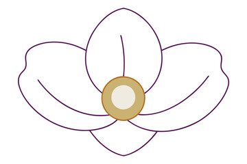 Vibrant Floral Vector Illustration with Bold Petals and Leaves for Creative Projects
